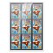 Comic Book Frame with Mat for 9 Current Era Comics Published After 1985 - White Wood Comic Frame With Black Mat for 6.875x10.5 Comics - 29x38.5 Frame Size